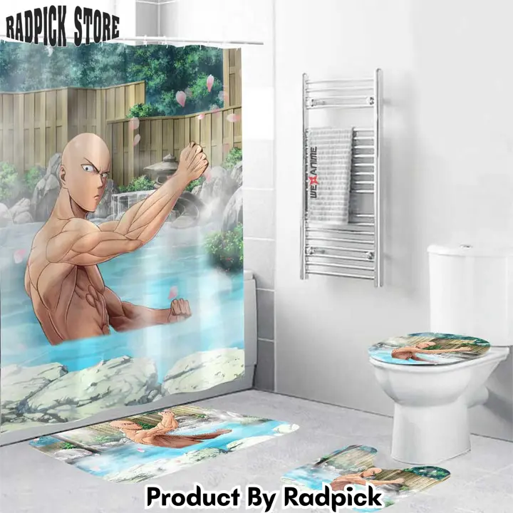 One punch man boys hot spring saitama combo bathroom set   rp0205323
